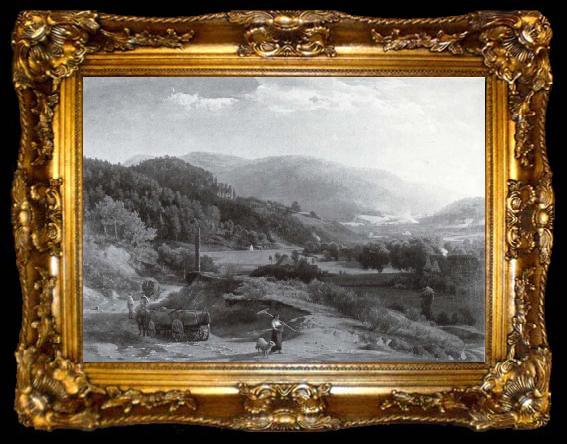 framed  Johann Wilhelm Schirmer Landschaft, ta009-2